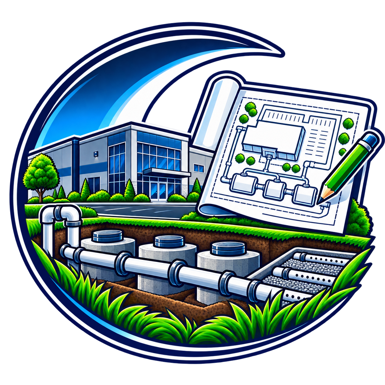 Commercial Septic Design icon — Crescent Septic Services