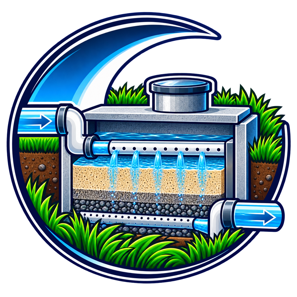 Sand Filter Septic Systems icon — Crescent Septic Services